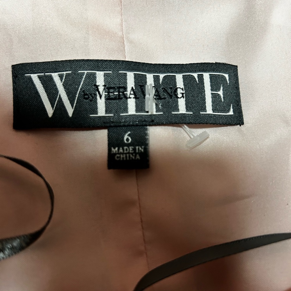 White by Vera Wang Pink One Shoulder Special Occasion Short Dress - Picture 4 of 5